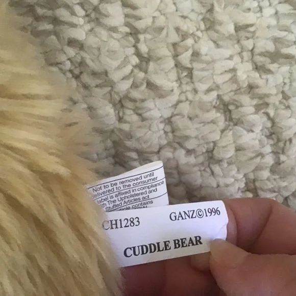 Vintage Ganz Plush “Cuddle Bear” 1996 - Picture 5 of 5